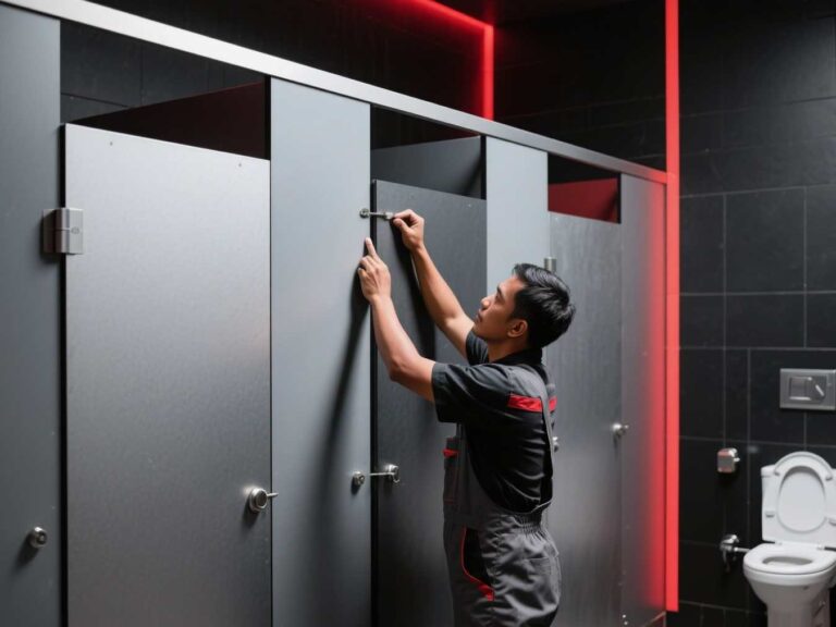 Jual Pasang Instalasi Toilet Cubicle (partisi + pemasangan) 4